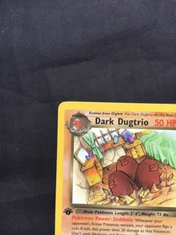 Pokemon Cards: Team Rocket 1st Edition Rare: Dark Dugtrio 23/82 - Image 2