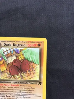 Pokemon Cards: Team Rocket 1st Edition Rare: Dark Dugtrio 23/82 - Image 3