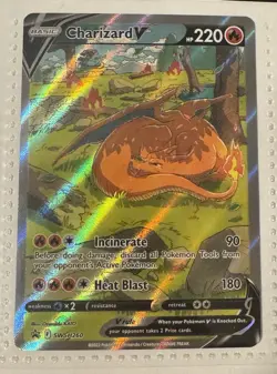 Pokemon Charizard V Promo Holo Sword & Shield SWSH260 Dragon 220HP Card - Image 1