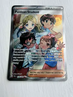 Pokemon - Paldean Student - 230/091 - SV Paldean Fates - Full Art Trainer Card - Image 1