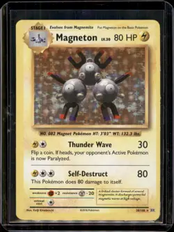Magneton 38/108 - Holo Rare - XY Evolutions Pokemon Card - HP - Image 1