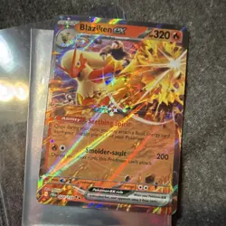Pokemon TCG Blaziken EX JGN 024/159 Full Art Star Holo 320 HP Card English - Image 1