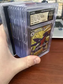Bulk Graded Pokemon Card Slab Lot of 10 - Gold CSR Super Rares CGC Pristine 10+ - Image 1
