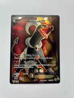 🔥 Houndoom EX (Full Art) 153/162 Breakthrough Holo 2015 Pokemon Card - Image 1