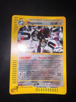 PSA 8 Magneton H16/H32 Aquapolis Holo Rare Pokemon Card NearMint+ - Image 2