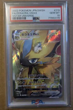 PSA 10 Zeraora VMAX Full Art VSTAR Universe Graded Pokemon Card 219/172 - Image 1
