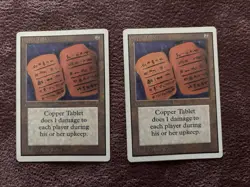 Magic (MTG) : 2x Copper Tablet - VG - Image 1