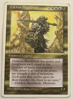 Magic The Gathering Chronicles Dakkon Blackblade MTG TCG CCG✅LP - Image 1