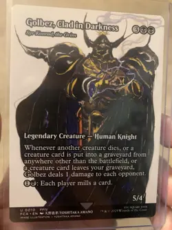 MTG Final Fantasy: Golbez, Clad in Darkness - Amano Art - NEAR MINT - Regular - Image 1