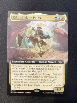 Mtg. Riku of Many Paths. Foil Extended Art. Outlaws of Thunder Junction. Nm - Image 1
