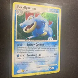 Pokemon Feraligatr 8/123 Reverse Holo Rare Card Mysterious Treasures, LP - Image 3