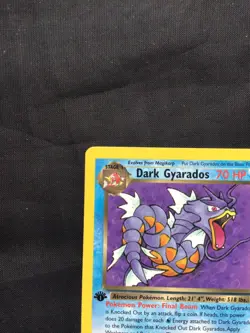 Pokemon Cards: Team Rocket 1st Edition Rare: Dark Gyarados 25/82 - Image 2