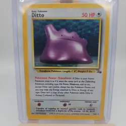 Ditto Holo Rare 1999 Pokemon Fossil 3/62 RAW - Image 2