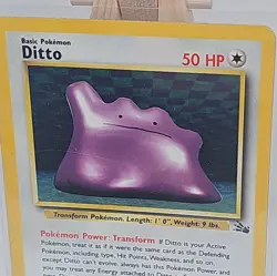 Ditto Holo Rare 1999 Pokemon Fossil 3/62 RAW - Image 3