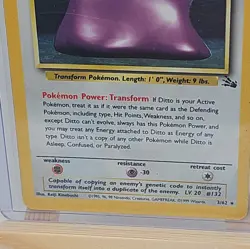 Ditto Holo Rare 1999 Pokemon Fossil 3/62 RAW - Image 4
