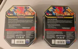 Pokemon TCG Mega Charizard ex Tin Set of 2 Tins Brand New Sealed - Image 2