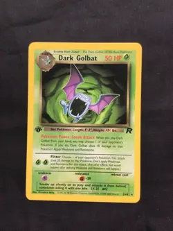 Pokemon Cards: Team Rocket 1st Edition Rare: Dark Golbat 24/82 - Image 1