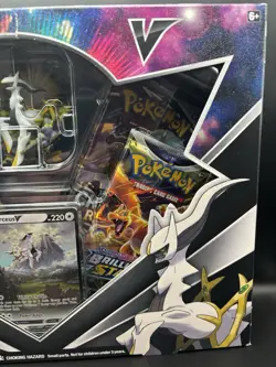 Pokemon TCG Arceus V Figure Collection Box w/ Cosmic Eclipse Pack - Slight Tear - Image 3