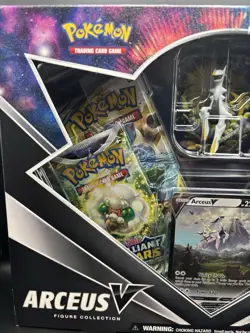 Pokemon TCG Arceus V Figure Collection Box w/ Cosmic Eclipse Pack - Slight Tear - Image 4