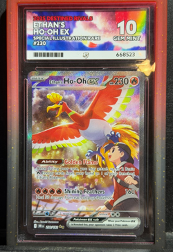 Pokemon Ethans Ho-Oh EX Card 230/182 Sir Destined Rivals Ace 10 - Image 1