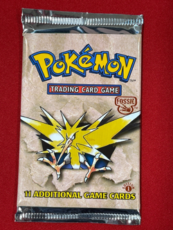 1999 Pokemon 1st Edition Fossil Booster Pack Factory sealed - Zapdos - Image 2