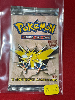 1999 Pokemon 1st Edition Fossil Booster Pack Factory sealed - Zapdos - Image 3