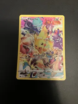 Pokemon TCG Pikachu Crown Zenith 160/159 Secret Rare Full Art Holo Wild Charge - Image 1