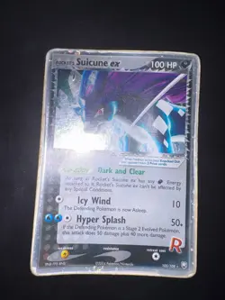 Pokemon Rocket's Suicune ex EX Team Rocket Returns Holo Ultra Rare #105 ENG - Image 1
