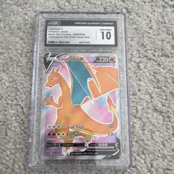 Pokemon Charizard V CGC 10 Black Star Promo Holo SWSH050 Champion's Path - Image 1