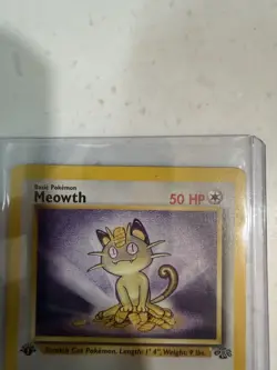 Pokemon Meowth 56/64 Jungle 1st Edition Regular 50 HP Common - Image 2