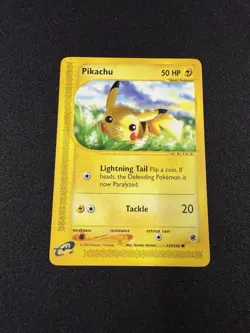 Pikachu 124/165 Expedition Base Set Pokemon - Image 1