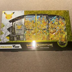 Pokemon Pikachu V-Union Celebrations Special Collection Box New Factory Sealed - Image 1