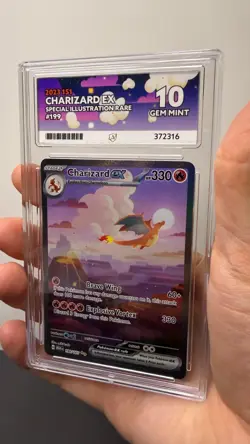 Charizard ex 199/165 151 Special Illustration Rare ACE GEM MINT 10 Pokemon TCG - Image 2