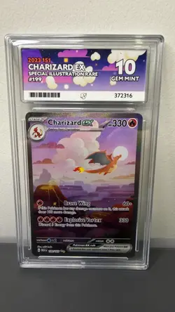 Charizard ex 199/165 151 Special Illustration Rare ACE GEM MINT 10 Pokemon TCG - Image 3