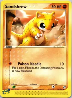 Sandshrew 75/100 Sandstorm MP Pokemon TCG - Image 1