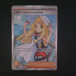 Pokemon Lillie's Determination Trainer 169/132 Me01 Ultra Rare Holo English - Image 1