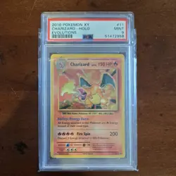 2016 Pokemon XY Evolutions #11 Charizard Holo PSA 9 MINT - Image 1