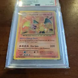 2016 Pokemon XY Evolutions #11 Charizard Holo PSA 9 MINT - Image 3