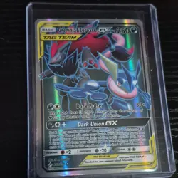 Pokemon Greninja & Zoroark GX Ultra Rare TAG TEAM Holo 200/214 Unbroken Bonds - Image 1