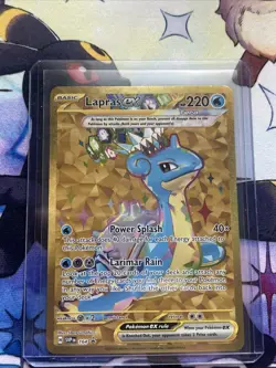 Pokemon TCG Lapras EX 164 Scarlet & Violet Black Star Promo NM Condition - Image 1