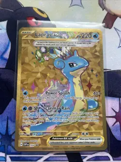 Pokemon TCG Lapras EX 164 Scarlet & Violet Black Star Promo NM Condition - Image 3