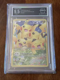 2016 Pokemon XY Generations Radiant Coll Full Art Pikachu #RC29 Arena Club 9.5 - Image 1