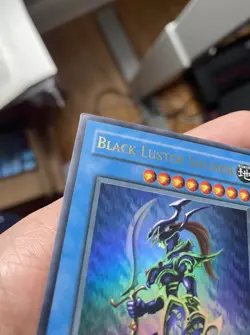 Black Luster Soldier SYE-024 1st Edition Ultra Rare LP/NM Starter Deck Yugi Holo - Image 3