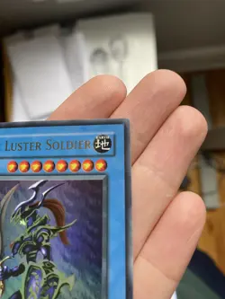 Black Luster Soldier SYE-024 1st Edition Ultra Rare LP/NM Starter Deck Yugi Holo - Image 4
