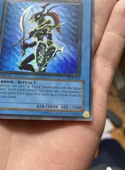 Black Luster Soldier SYE-024 1st Edition Ultra Rare LP/NM Starter Deck Yugi Holo - Image 5