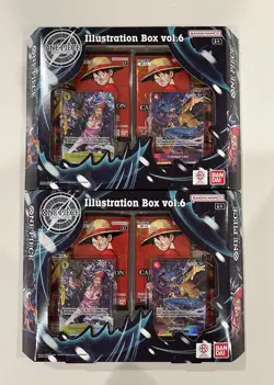 NEW Lot of 2 One Piece TCG Illustration Box Vol. 6 Sealed English Version - Image 1