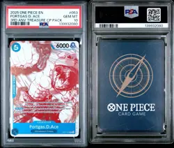 One Piece OP13 3rd Anni Treasure Pack Campaign Promo Set Of 7 Consecuitve PSA 10 - Image 2