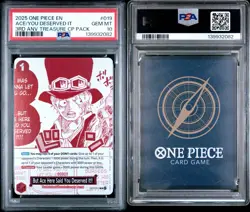 One Piece OP13 3rd Anni Treasure Pack Campaign Promo Set Of 7 Consecuitve PSA 10 - Image 4