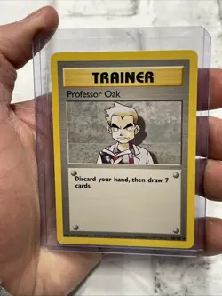 Pokemon TCG Professor Oak Base Set Unlimited Card 88/102 NM Near Mint Vintage - Image 1