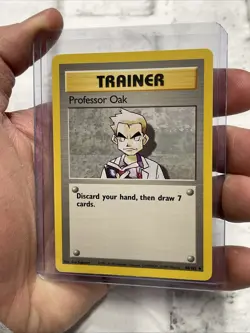 Pokemon TCG Professor Oak Base Set Unlimited Card 88/102 NM Near Mint Vintage - Image 2